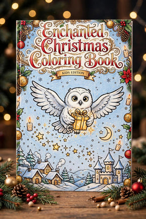 Enchanted Christmas Coloring Book: Kids Edition