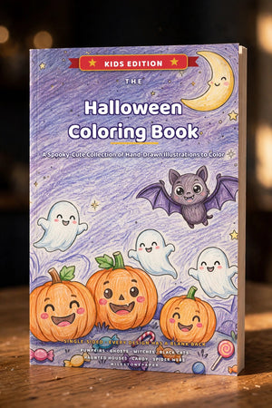 Halloween Coloring Book: Kids Edition