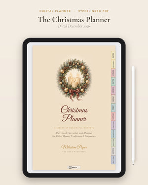 The Christmas Planner: Dated December 2026 (Digital Planner)