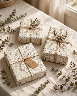 Botanical Wrapping Paper 3-Pack - Design 1