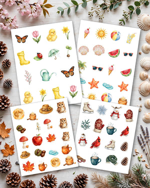 Four-Season Sticker Bundle
