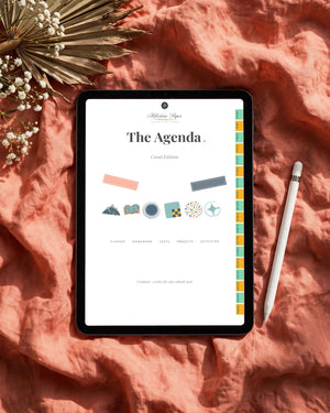 The Agenda: Coral Edition (Digital Planner)