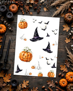 Haunted Halloween Sticker Sheet