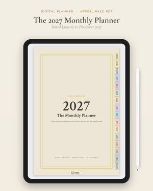 The 2027 Monthly Planner (Digital Planner)