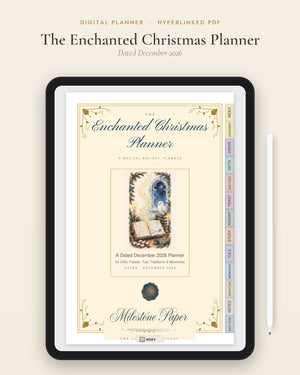 The Enchanted Christmas Planner: Dated December 2026 (Digital Planner)