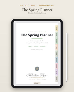 The Spring Planner (Digital Planner)