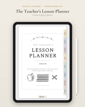 The Teacher's Lesson Planner (Digital Planner)