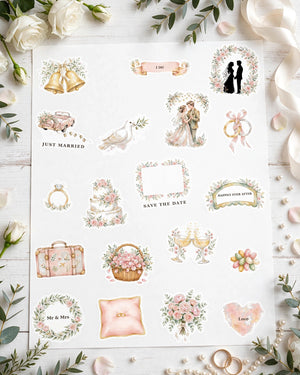 Wedding Milestones Sticker Sheet