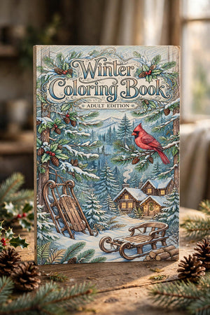 Winter Coloring Book: Adult Edition